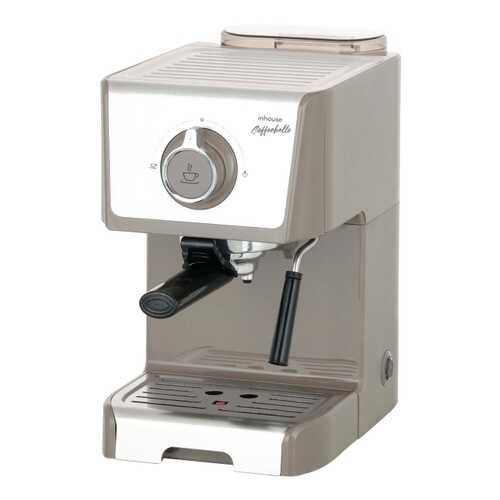 Кофеварка рожкового типа Inhouse Coffeebello Grey/Beige (ICM1802WG)