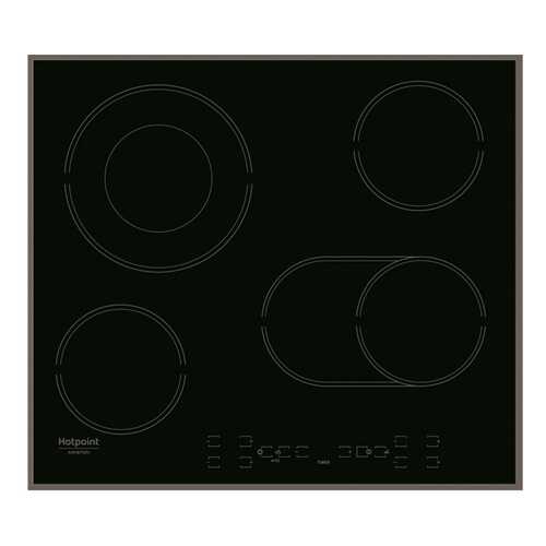 Встраиваемая варочная панель электрическая Hotpoint-Ariston HAR 642 DO A Black