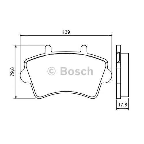 Комплект тормозных колодок Bosch 0986494031