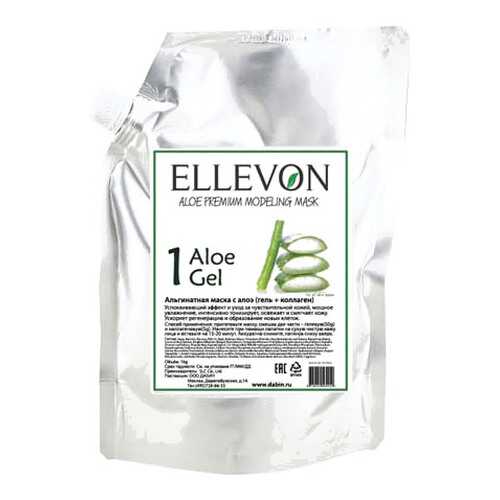 Маска для лица Ellevon Aloe Gel + Collagen 1000 мл + 100 г