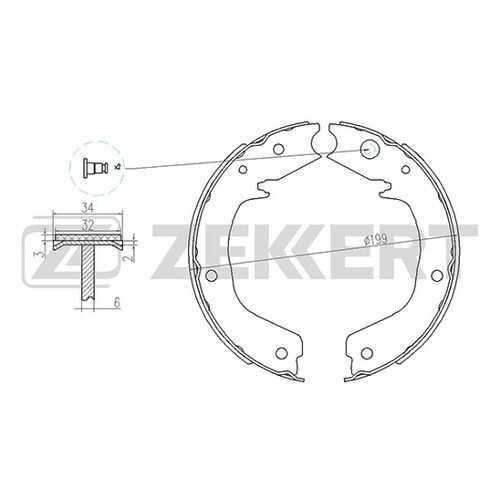 Комплект тормозных колодок ZEKKERT BK-4439
