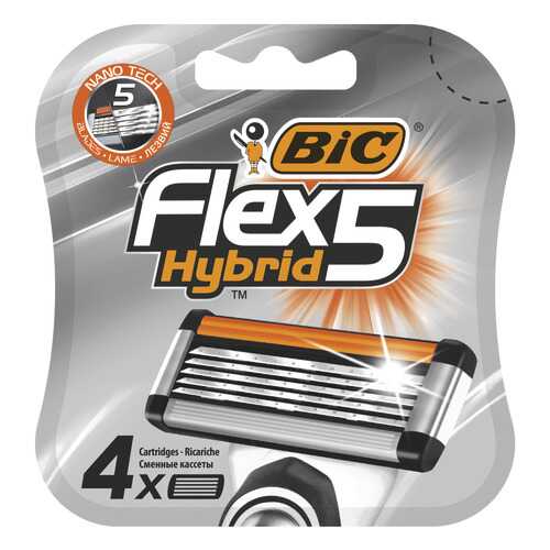 Сменные кассеты BIC Flex 5 Hybrid 4 шт