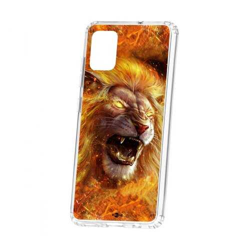Чехол Kruche Samsung Galaxy A51 Print Лев