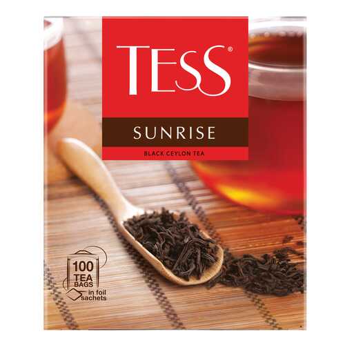Чай черный Tess Sunrise 100 пакетиков