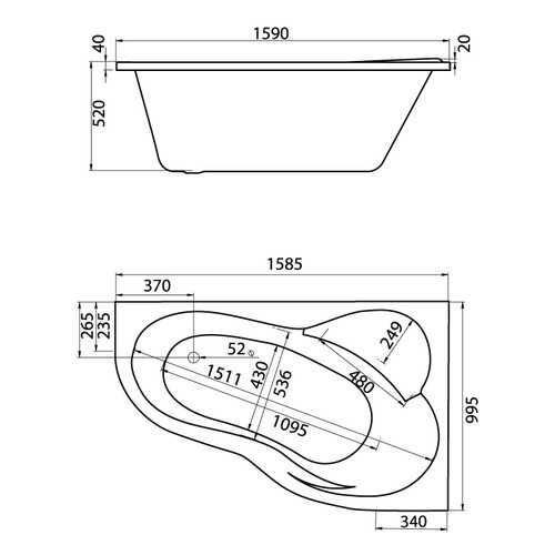 Комплект монтажный Santek для ванны Ибица XL 160х100см белый (WH112427)