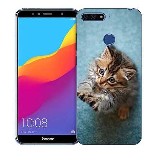 Чехол RE:PA для Huawei Honor 7A с принтом Котёнок на голубом