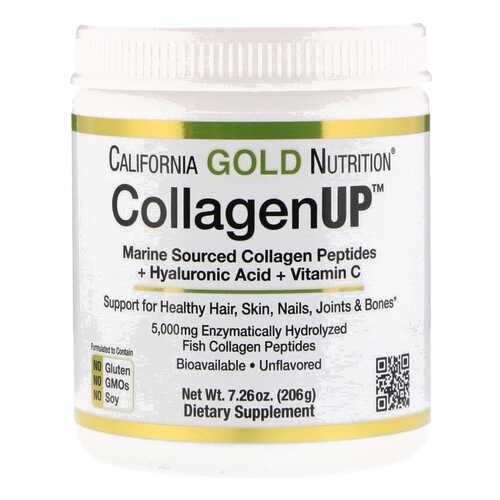 CollagenUP + Hyaluronic Acid + Vit C California Gold Nutrition 5000 мг 206 г