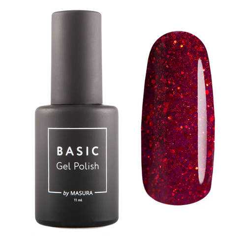 Гель-лак Masura BASIC Алая Вишня, 11 мл