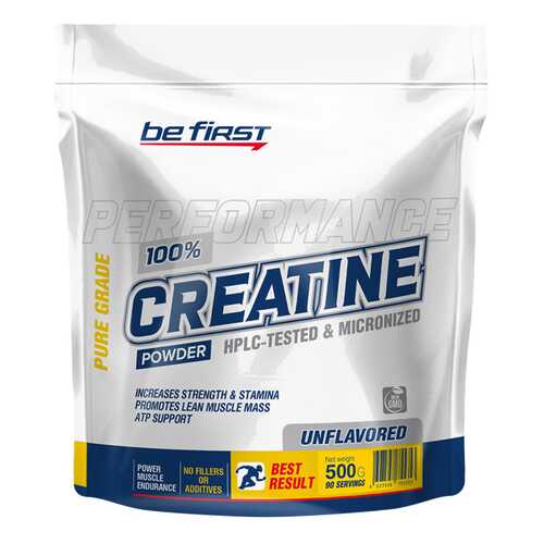 Креатин Be First Micronized CREATINE monohydrate powder, пакет 300г