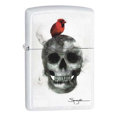 Зажигалка Zippo Skull Spazuk White Matte