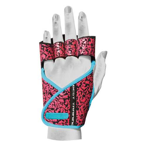 Перчатки для фитнеса Chiba Lady Motivation Glove, розовые/черные/голубые, S