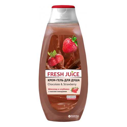 Крем-гель для душа Fresh Juice Chocolate & Strawberry 400 мл