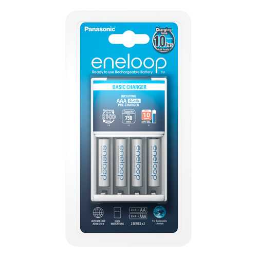 Зарядное устройство + аккумуляторы Panasonic eneloop K-KJ51MCC04E AAA 4 шт. 750 mAh