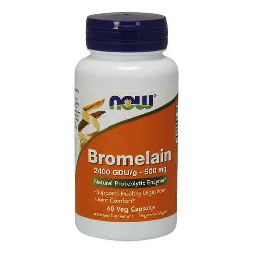Для пищеварения NOW Bromelain 500 мг 60 капсул