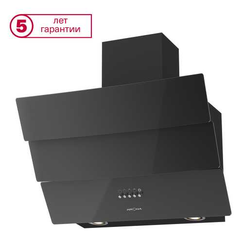 Вытяжка наклонная Krona Inga 600 push button Black