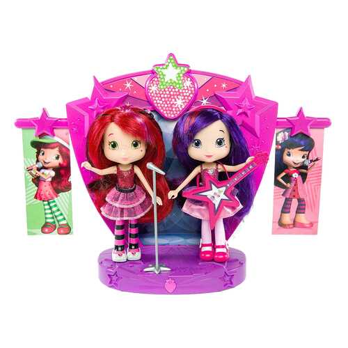 Кукла Strawberry Shortcake Шарлотта Земляничка и Вишенка на сцене 15 см 12245
