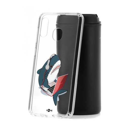 Чехол Samsung Galaxy A20 2019 Kruche Print Акула