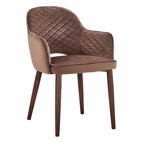 Стул STOOL GROUP Венера диамант MC16-2YS LEGS BLACK HLR-49 коричневый, темное дерево