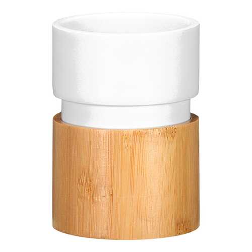 Стакан Kleine Wolke Vento White, 7,1х10 см., бамбук, цвет коричневый