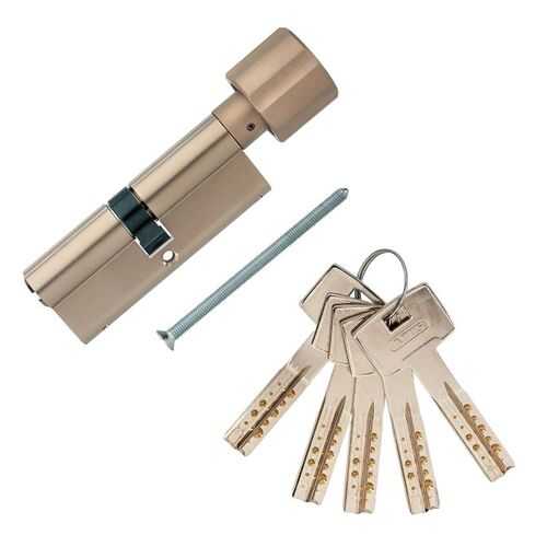 Европрофильный цилиндр ABUS M12R430 ключ/вертушка 40-40 (80 мм) NI (5 key)