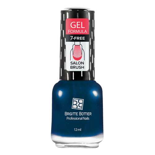 Лак с гелевым эффектом Brigitte Bottier Gel Formula тон 47 сапфировый перламутр, 12 мл