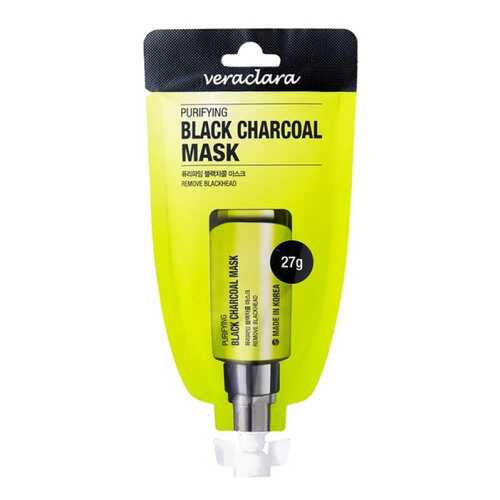 Маска для лица Veraclara Puryfying black charcoal mask 27 г