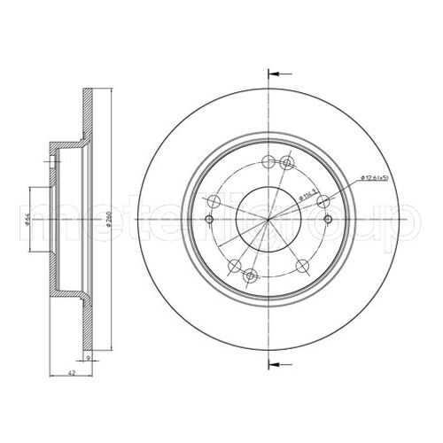 Тормозной диск METELLI 23-0957C