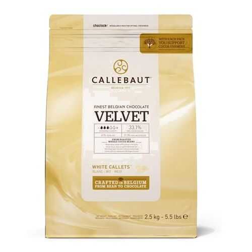Шоколад белый Callebaut с пониженным содержанием сахара (W3-RT-U71) 2.5 кг
