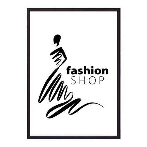 Постер в рамке Fashion shop 40х60 см