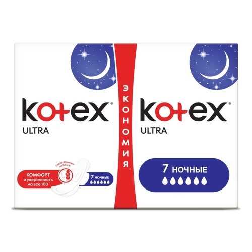Kotex прокладки ультра сетч найт, 14 шт.