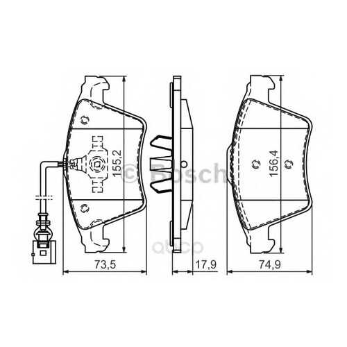 Колодки тормозные Bosch 0986494107