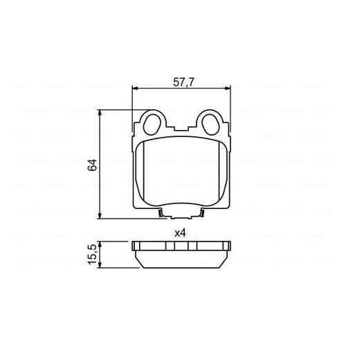 Комплект тормозных дисковых колодок Bosch 0 986 494 231