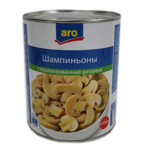 Шампиньоны Aro резаные 800 г