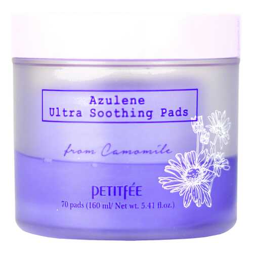 Успокаивающие диски Petitfee Azulene Ultra Soothing Pads 70 шт