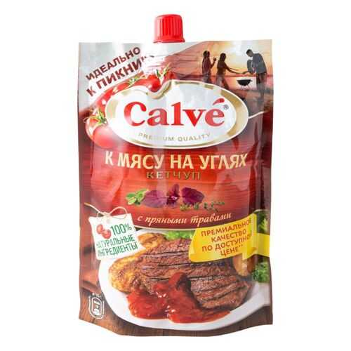 Кетчуп Calve к мясу на углях с пряными травами 350 г