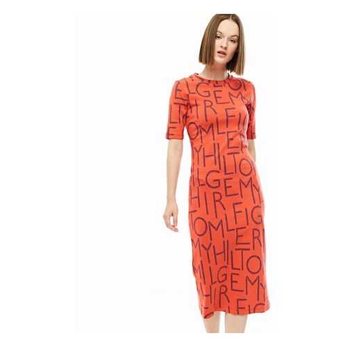 Платье женское Tommy Hilfiger WW0WW27449 оранжевое XS