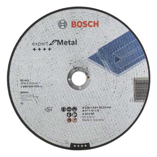 Круг отрезной Bosch A 30 S BF 230x3x22.23мм металл (2608600324)