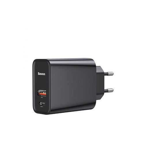Сетевое зарядное устройство Baseus Speed QC3.0 1USB+Type-C 5A Black