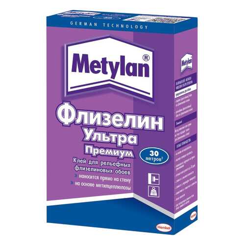 Клей для обоев Метилан Флизелин Ультра Премиум, 250 г 624936
