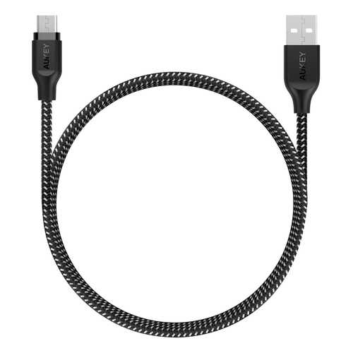 Кабель Aukey Braided Nylon microUSB to USB-A 1.2m Black (CB-AM1)