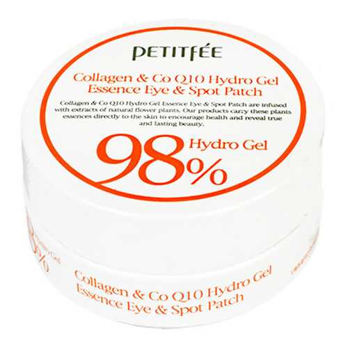 Патчи для глаз PETITFEE с коллагеном и коэнзимом Q10, 60 шт