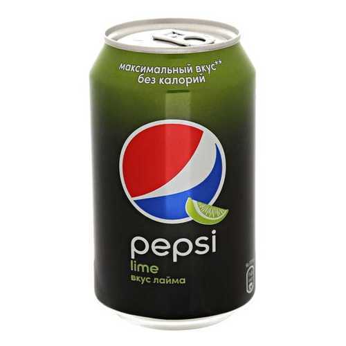 Напиток Pepsi Lime газированный ж/б 0.33 л упаковка 12 шт
