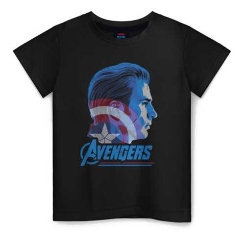 Детская футболка ВсеМайки Captain America хлопок, р. 140