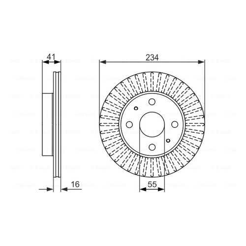 Тормозной диск Bosch 0986479592