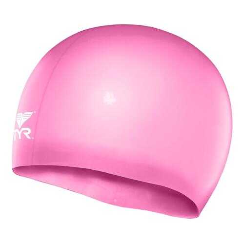 Шапочка для плавания TYR Wrinkle Free Junior Silicone Swim Cap 693 fl pink