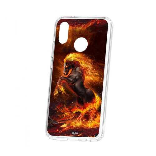 Чехол Kruche Huawei P20 Lite Print Конь огонь