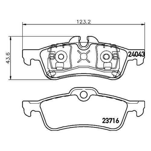 Комплект тормозных дисковых колодок MINTEX MDB2639