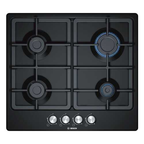 Встраиваемая варочная панель газовая Bosch PGP6B6O90R Black