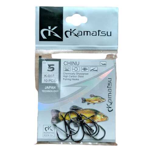 Рыболовные крючки Kamatsu Chinu №5, 10 шт.