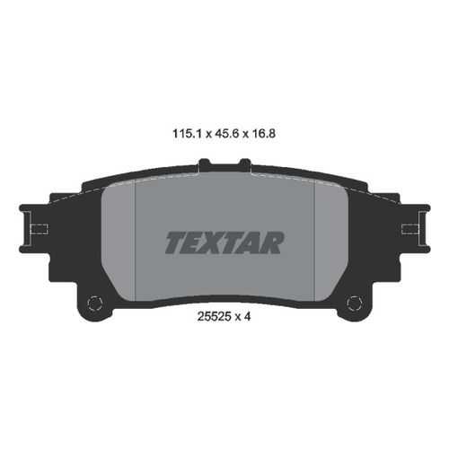 Комплект тормозных дисковых колодок Textar 2552501